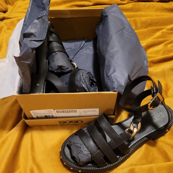 ASOS Wide Fit Galdiator Sandals NWT - Picture 2 of 3
